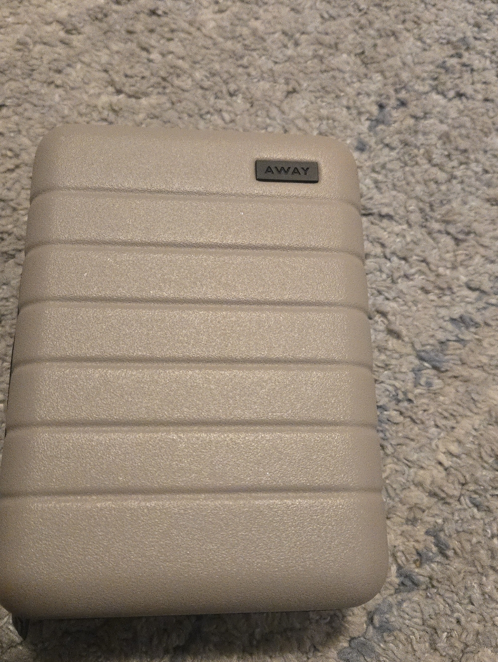 ​Away Travel The Mini Hard Shell Toiletry Case / Tech Organizer – Sand / Tan